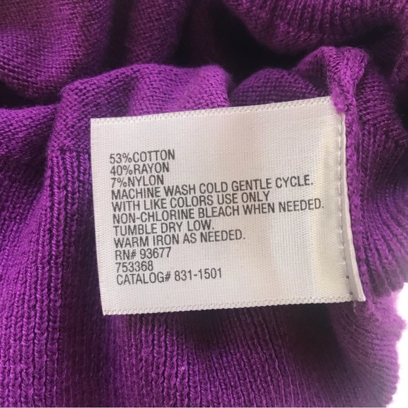 🌸3 for $20 Worthington Fuchsia Button Front Cardigan - Picture 9 of 9